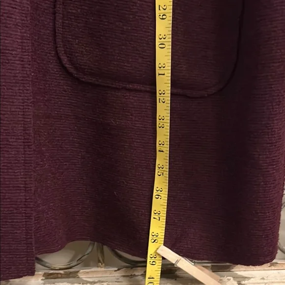 Chico’s Elegant Purple Coat with Pockets - Picture 7 of 12